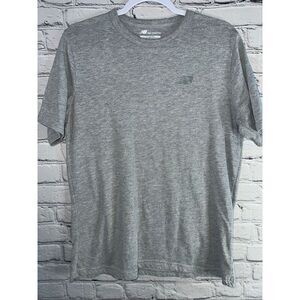 New Balance Men’s Heather Gray Short Sleeve T-Shirt Size Large – Soft Cotton Ble